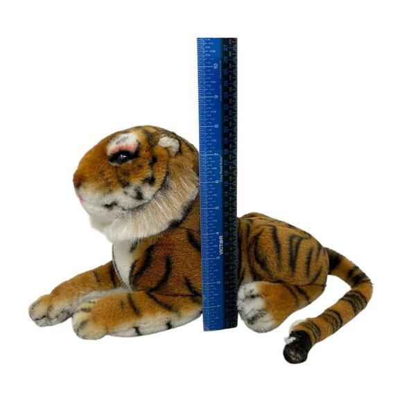 Wangpai Large Bengal Tiger Plush Toy Stuffed Animal Realistic Laying Vtg Rare - Picture 14 of 15
